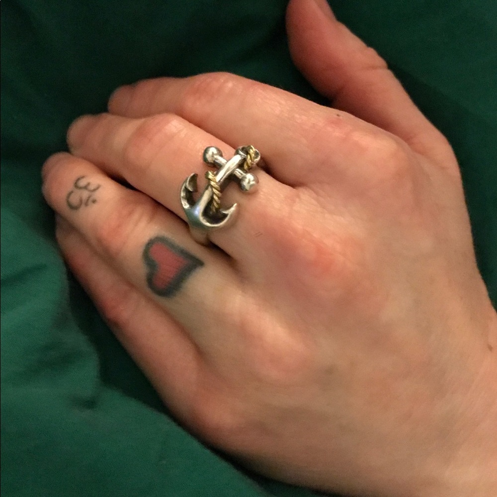 Silver, Anchor Ring - image 4